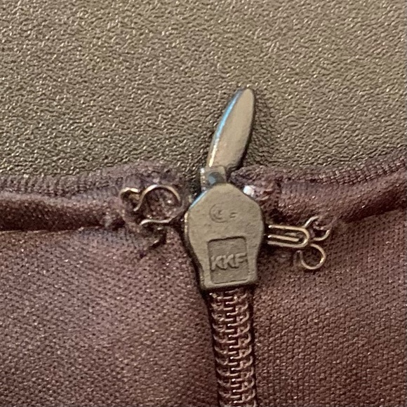 JS Collection purple with black bandage straps sleeveless sheath dress. - Picture 15 of 16